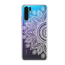 Load image into Gallery viewer, Clear Case for Huawei P30 Pro with Screen Protector,QFFUN Ultra Thin Slim Fit Soft Transparent Silicone Phone Case Crystal TPU Bumper Shell Scratch Resistant Protective Cover - Sunflower
