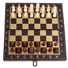 Load image into Gallery viewer, Professional Tournament Chess Set Folding Wooden Standard Travel International Chess Game Board Set, European Chess Set, Handmade Portable Travel Chess Board, The Best Gift For Family, Children, Frien

