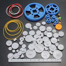 Load image into Gallery viewer, LIMEI-ZEN Motor 80Pcs Plastic Robot Gear Kit Gear Box Motor Gear Set for DIY Car Robot,Solar Panel

