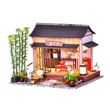 Load image into Gallery viewer, F Fityle Dollhouse Miniature with Furniture Garden Decoration, DIY Wooden Dollhouse Kit Chinese Style Country Cottage, 1:24 Scale Creative Room
