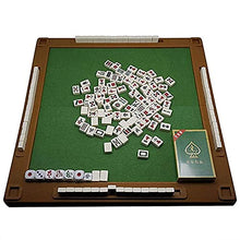 Load image into Gallery viewer, Travel Mahjong, Small Traditional Chinese Mahjong Set with Folding Table Travel Board Game Mini 144 Mahjong Tile Set Game Set Portable Size and Light-Weight,S
