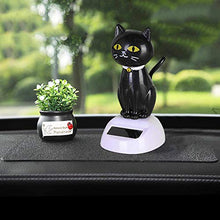Load image into Gallery viewer, Juesi Solar Powered Dancing Toy, Cute Dog Swinging Animated Dancer Toy Car Decoration Bobble Head Toy for Kids (K) (Cat-A)
