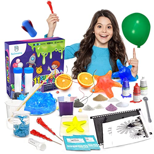 Scimons Science Kit for Kids  11 Most Epic Science Experiments  Educational STEM Kids Activities Projects  Gift Fun Chemistry Set 35 Piece  Kids Boys Girls 5 6 7 8 9 10 11 12