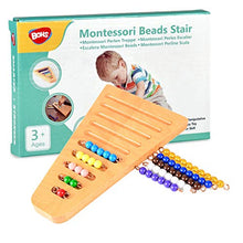 Load image into Gallery viewer, Montessori 1-10 Bead Stair with Holder - Montessori Math Manipulatives Materials - Preschool Learning Educational Toys
