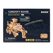 Load image into Gallery viewer, ROKR Assemble Solar Energy Powered Cars-Moveable 3D Wooden Puzzle Toys-Funny Teaching Educational-Home Deco-Model Building Sets-Best Christmas,Birthday Gift for Boys,Children,Adult (Curiosity Rover)
