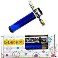 Star Magic Kaleidoscope Glitter Wand , Liquid Motion Kaleidoscope, Glitter Filled Wand Kaleidoscope 6 Inch Scope(Blue) , in Gift Box