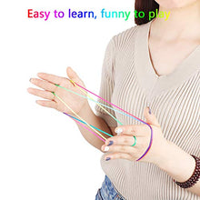 Load image into Gallery viewer, 10 Pieces Cats Cradle String Finger Game String String Toy Supplies, 65 Inch Long, 10 Colors
