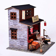 Load image into Gallery viewer, WYD Chinese JiangNanShuiXiang Village Villa Model, DIY Ancient Style Scene Building, Adult Children&#39;s Assembled Toys, Wooden Miniature Doll House Kit (Tofu Square)
