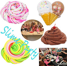 Load image into Gallery viewer, DIY Cake&amp; Chocolate Donuts&amp; ice Cream Dessert Theme Slime Kit for Kids Party Favors to Make Butter Cloud and Foam Slime, DIY Slime suppliers for Girls and Boys
