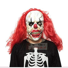 Load image into Gallery viewer, JQWGYGEFQD Scary Devil Redhead Clown Mask Dress Up Scary Prop Halloween Face Mask Halloween Party Rubber Latex Animal mask, Novel Ha
