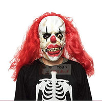 JQWGYGEFQD Scary Devil Redhead Clown Mask Dress Up Scary Prop Halloween Face Mask Halloween Party Rubber Latex Animal mask, Novel Ha