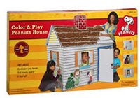Peanuts Charlie Brown Snoopy Woodstock Eco Friendly Giant Cardboard Color and Play House