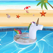 Load image into Gallery viewer, Boxgear Inflatable Float, Glitter Sequin Animal Pool Floats, Swimming Pool Ring, Pool Inflatables for Kids and Adults, Pool Toys Inflatable Unicorn Pool Float, 48 Inch Water Float (48 Inch)
