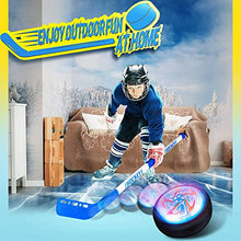 Load image into Gallery viewer, zhihui Hover Hockey Set, Children&#39;s Indoor Hover Hockey and Football Toys LED Home Hockey Game Set Multiplayer Holiday Toys Best Sports Gifts for Boys Under 3 3 4 5 6 7 8 9+
