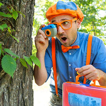 Load image into Gallery viewer, Blippi Detective Roleplay Set - Carry Case, Camera, Personalized Yellow Badge, Magnifying Glass, Activity Sheets for Ultimate Toddler and Young Child Mystery Adventure - Exclusive Content Included

