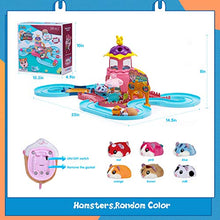 Load image into Gallery viewer, Hamster Toys for Kids Little Girl Boys Gift Suitable Toddlers Tools,Electric Tiny Track Toys Age 4-5 6-7 Great Gifts for Kids Hamburger Restaurant Pets Set Toy
