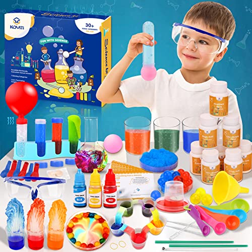 Science Kit, Over 30 Chemistry Experiments Set for Kids, DIY STEM Educational Learning Scientific Toys for Kids Age 3 4 5 6 7 8 9 10 11 Years Old Boys Girls, Gift Birthday Toys for Kids