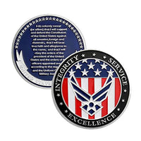 US Air Force Oath of Enlistment Challenge Coin for Airman's Gifts