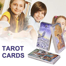 Load image into Gallery viewer, KELUNIS 78Pcs Tarot Golden Wheel Table Game Cards Light Oracle Card for Beginners and Experienced Reader Board Deck Games
