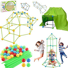 Load image into Gallery viewer, SYBOBO Fort Building Kit for Kids, 88 Pieces Baby Boys Girls Play Tent Rocket Castle Construction Toys Sets Indoor &amp; Outdoor, Kids DIY Creative Learning Fort Building Set for 3-12 Years Old
