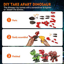 Load image into Gallery viewer, MEICENT Take Apart Dinosaur Eggs Toys with DIY STEM Learning Construction Building Toys Set for Kids 3 4 5 6 7 Year Old Birthday Easter Boys Girls Toys, Random Dinosaur

