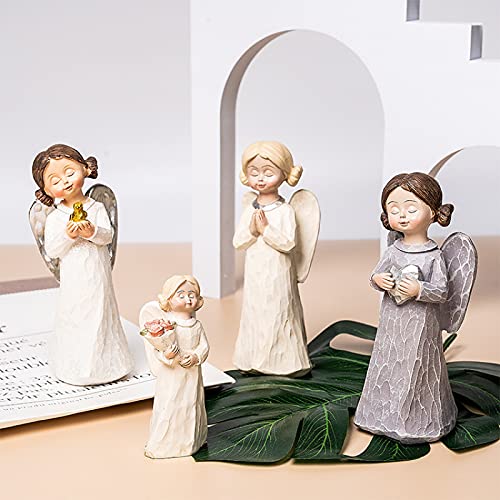 MADG Cute Hand-Made Artificial Garden Peace Dove Angel Resin Crafts Gifts Dolls Doll Ornaments(B)