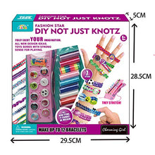 Load image into Gallery viewer, Friendship Bracelets Making Kit - DIY KNOTZ Braclet Maker- Birthday Gifts Toys for Girls 6 7 8 9 10 11 12 Middle Student,Travel Activity Fun Craft Kits
