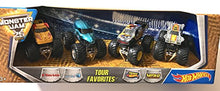 Load image into Gallery viewer, Hot Wheels Monster Jam Tour Favorites, scale 1:64, 4 trucks per package
