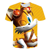 Fan Choice Boys Cartoon Sonic Clothes Girls 3D Funny T-Shirts Costume Children Spring Clothing Kids Tees Top Baby T Shirts (4T), Multicolor