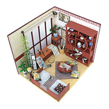 Load image into Gallery viewer, ZQWE Chinese-Style Study Room Creative Hand-Assembled Dollhouse Model Kit for Christmas, Birthday and New Year Gifts with LED Lights and Writing Brush/Ink Sticks/Paper/Inkstones
