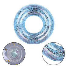 Load image into Gallery viewer, Jiaye Cartoon Anime Keychain Inflatable Swimming Ring Beach Swim Circle Float Water Pool Party (Color : Blue 60cm)
