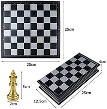 Load image into Gallery viewer, Chess Portable Set Set Magnetic Travel for Kids Traditional Folding Board Game for Adults Educational Kids Toys Puzzle Entertainment Party Game LQHZWYC
