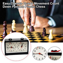 Load image into Gallery viewer, Just E Joy Chess Clock Digital Alarm Chess Timer w/Quartz Movement for Board Game International Chess Chinese Chess Weiqi Competitions Classic Analog Style Chess Clock

