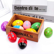 Load image into Gallery viewer, Easter Wooden Egg Shakers Maracas for Party Favors, Classroom Prize Supplies and Percussion Musical Instrument(9 PCS)
