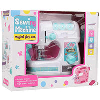 01 Sewing Machine Toy for Kid 3+,Electric Medium Size Sewing Machine Toys Portable Sewing Machine with Lamp Cutter for Kids Girls Children Birthday Gift