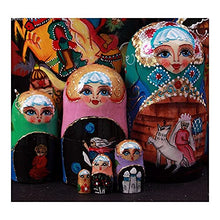 Load image into Gallery viewer, LWSX Russian Nesting Dolls 10-Piece Hand-Painted Matryoshka Cute Nesting Dolls Creative Opening and Wedding Gift Decoration (Color : A)
