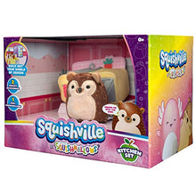 Load image into Gallery viewer, Squishville by Squishmallows Mini Plush Room Accessory Set, Kitchen, 2 Hans Soft Mini-Squishmallow and 2 Plush Accessories, Marshmallow-Soft Animals, Kitchen Toys
