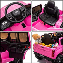 Load image into Gallery viewer, SEGMART Electric Cars for Kids Chevrolet Silverado Trail Boss LT Ride-on Truck Car, 12V Licensed Pickup for Boy &amp; Girl, Electric Vehicles Car with Parental Remote Control
