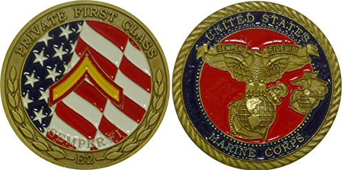 USMC Private 1st Class Challenge Coin