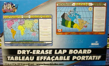 Load image into Gallery viewer, Canada, Continents, Hemispheres Dryer Erase Lap Board, The Board Dudes, English &amp; French
