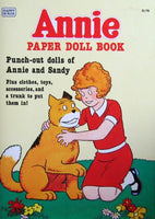 Little Orphan ANNIE PAPER DOLL Book UNCUT w Punch Out Annie & Sandy Dolls (1982)