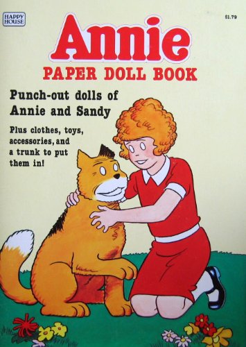 Little Orphan ANNIE PAPER DOLL Book UNCUT w Punch Out Annie & Sandy Dolls (1982)