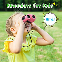 Load image into Gallery viewer, Toys for 3-12 Year Old Girls, Waterproof Binoculars for Kids Girls Toys Age 3-12 Best Brithday Easter Gifts for Girls 3-12 Year Old Christmas Xmas Stocking Stuffers Fillers Toys for Girls Pink DL10
