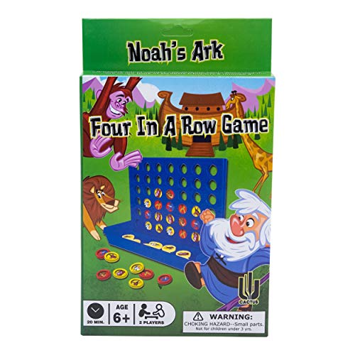 Tails of Glory 6512 NoahS Ark 4 in A Row Game, Multicolor