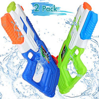 Large Water Guns for Kids Adults, 2 Pack Squirt Guns Water Soaker Blaster with 900CC High Capacity, Up to 30 Feet Shooting Range, Swimming Pool Beach Water Fight Toy for Boys and Girls