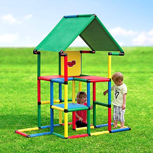 Quadro Junior - Rugged Indoor/Outdoor Climber, Tot/Toddler Jungle Gym, Expandable Modular Educational Component Playset, Giant Construction Kit, for Kids Ages 1-6 Years.