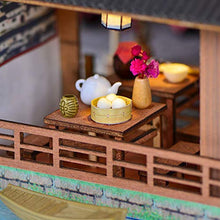 Load image into Gallery viewer, WYD ChineseJiangNanShuiXiang Villa Model, DIY Ancient Style Scene Building, Adult Children&#39;s Assembled Toys, Wooden Miniature Doll House Kit (Yanyu Jiangnan)
