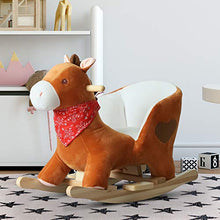 Load image into Gallery viewer, Qaba Kids Ride On Rocking Horse, Sturdy Wooden Constructure, with Songs, for Boys or Girls

