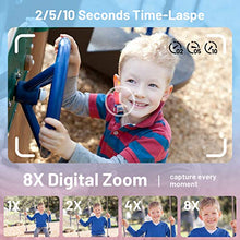 Load image into Gallery viewer, Kids Camera,HONEYWHALE Kid Digital Video Selfie Cameras 2.0 Inch IPS Screen Child Toddler Camera with 32GB SD Card,Best Birthday Toys Gifts for Boys Girls 3-12 Year Old (Blue)
