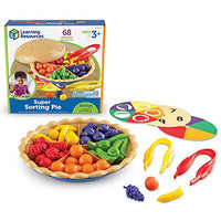 Learning Resources Super Sorting Pie, Fine Motor Toy, Early Number, Patterns, 68 Pieces, Grades Pre-K/Ages 3+